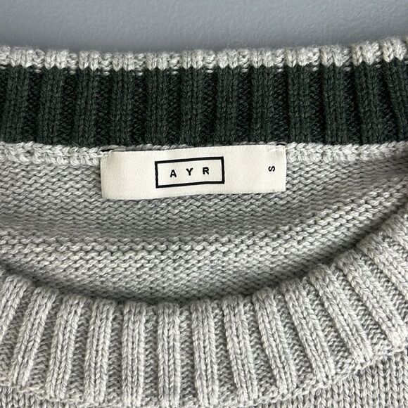 AYR The Yachty Luxury Men's Merino Wool Knit Sweater - Newfoundland Size S - Picture 4 of 10